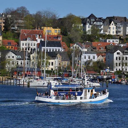 Ferienwohnung Hafenblick vom Kapitänshaus Flensburg Exterior foto