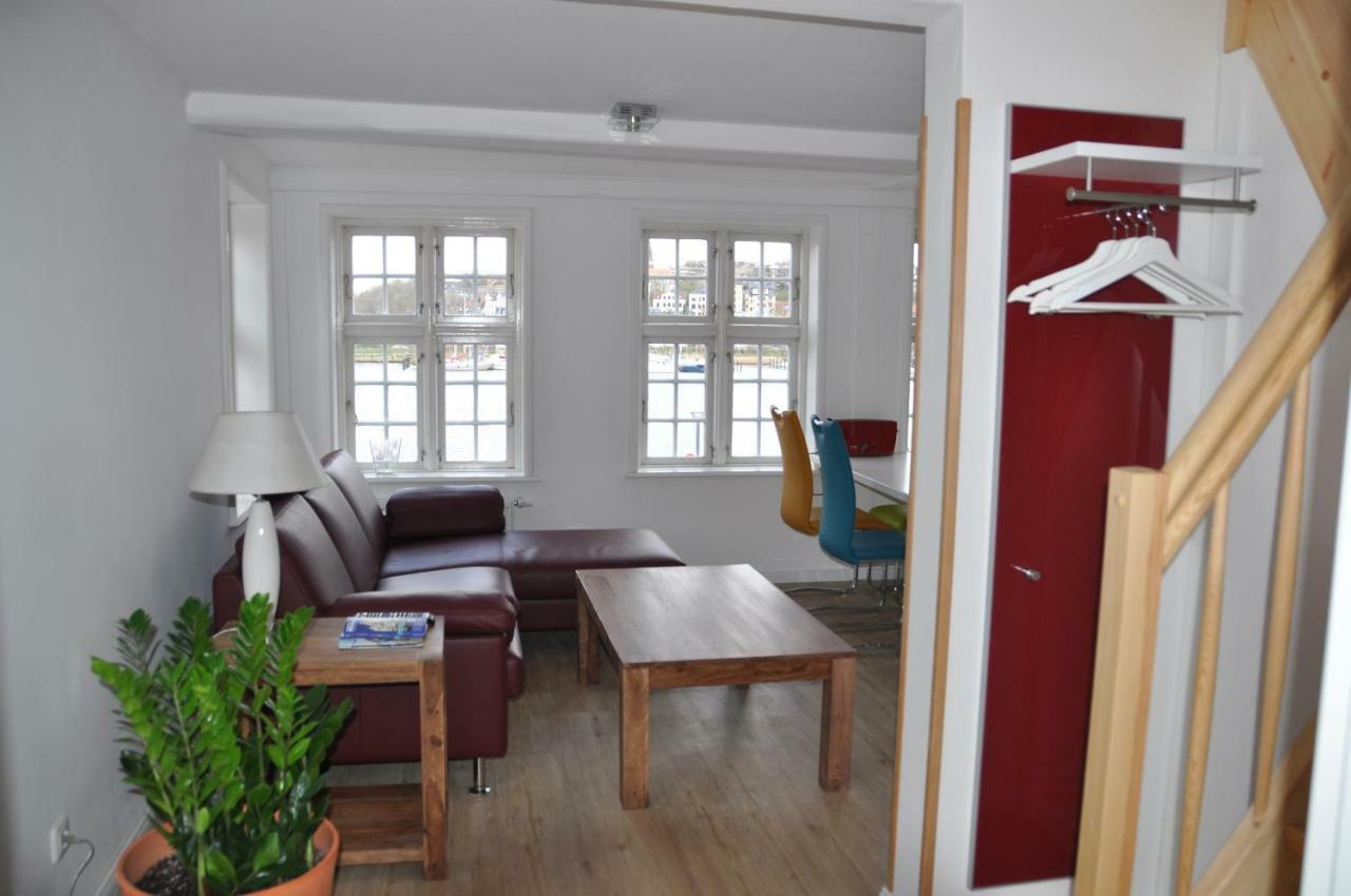Ferienwohnung Hafenblick vom Kapitänshaus Flensburg Exterior foto